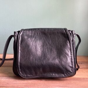 Vintage Black Leather Bag